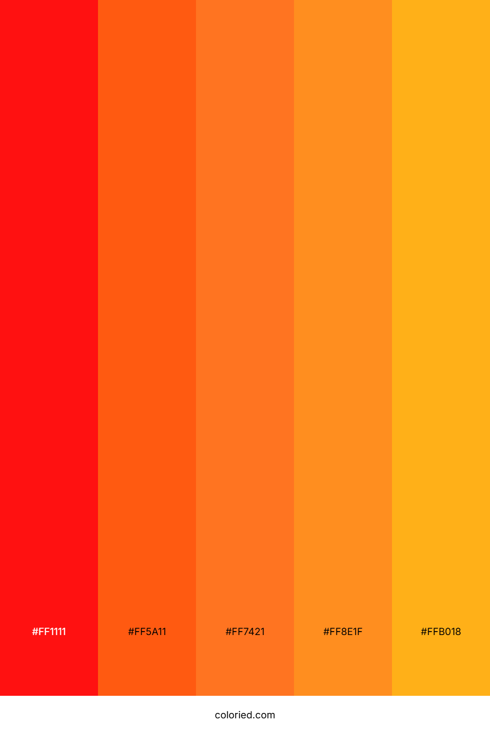 Bright Red and Orange Color Palette