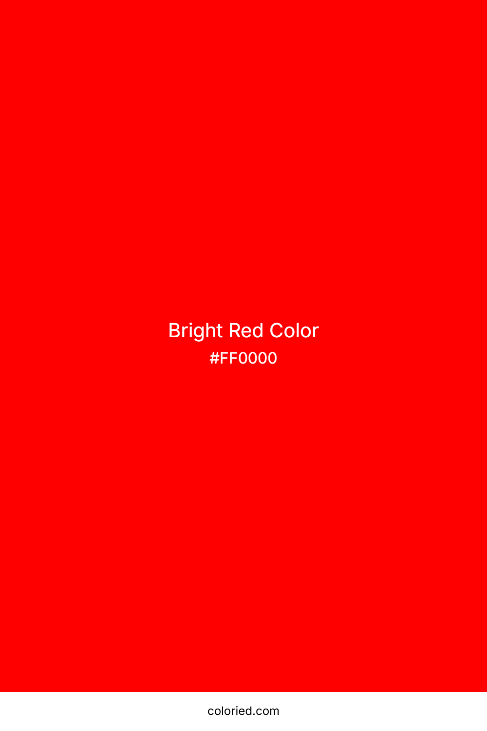Bright Red Color