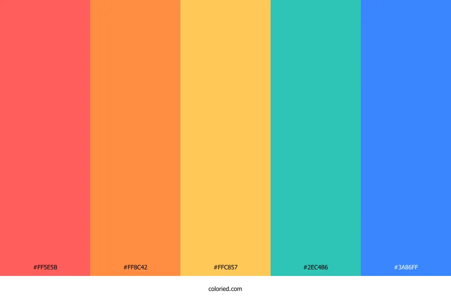 Bright Retro Color Palette