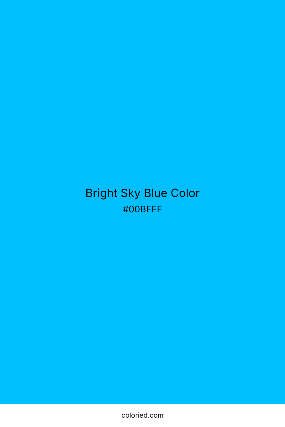 Bright Sky Blue Color