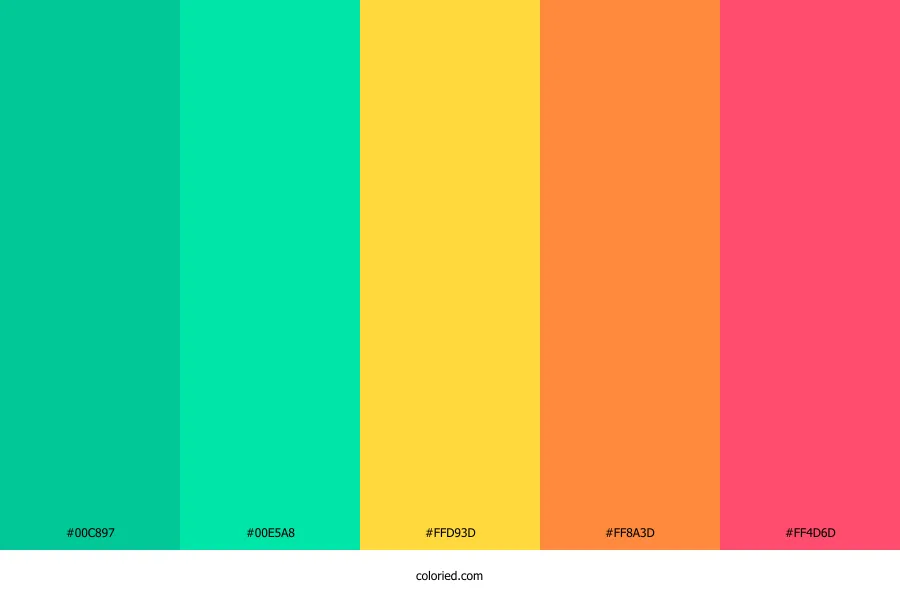 Bright Tropical Color Palette