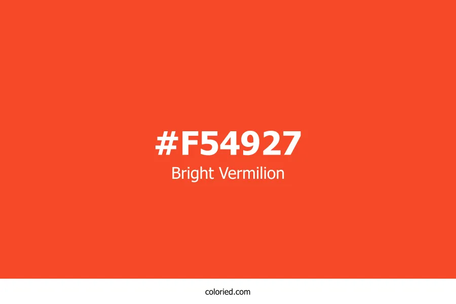 Bright Vermilion Color