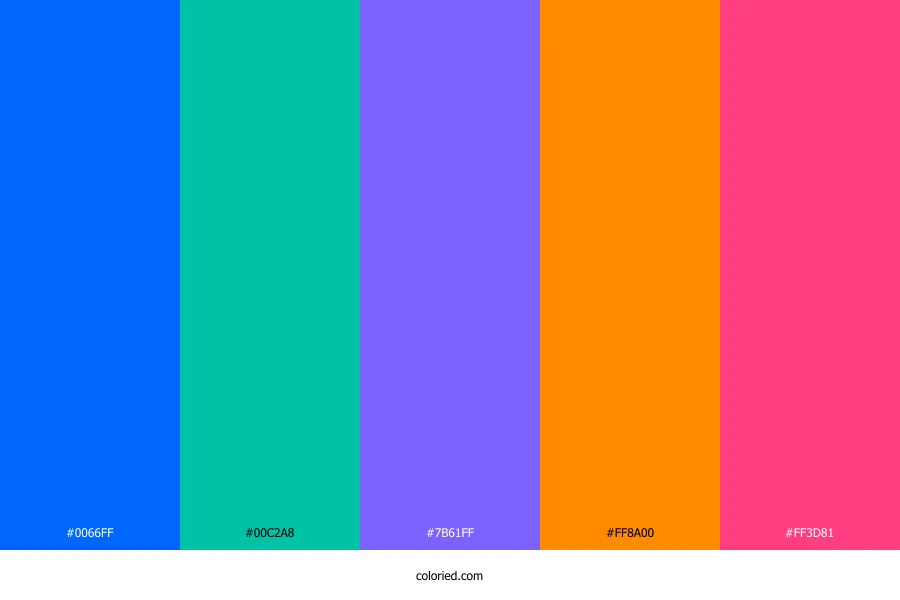 Bright Vibrant Color Palette