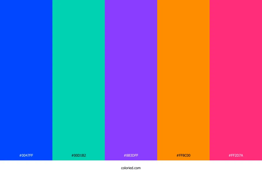 Bright Vivid Color Palette