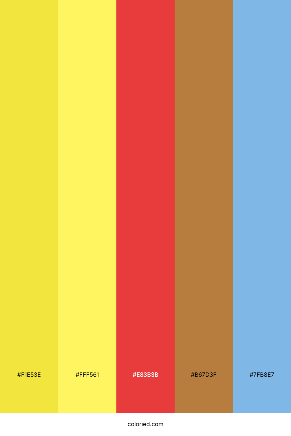 Bright Yellow and Red Color Palette
