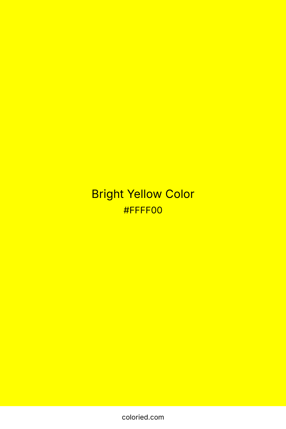 Bright Yellow Color