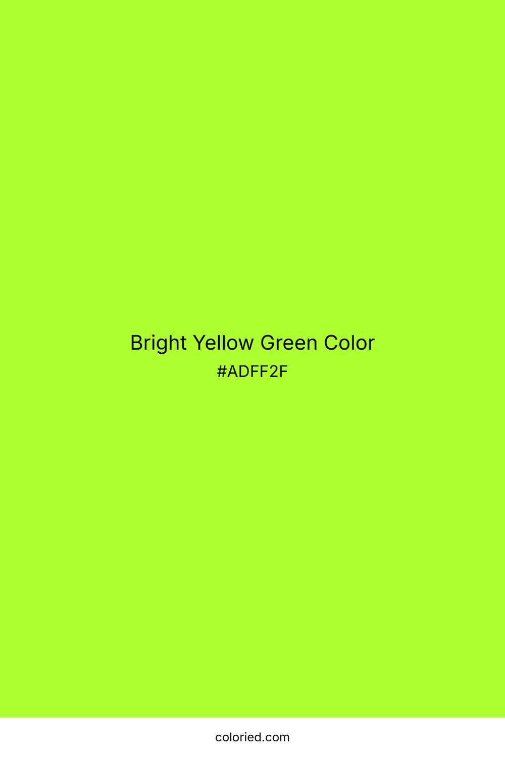 Bright Yellow Green Color