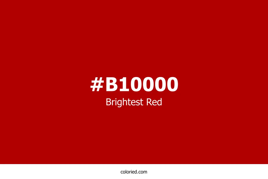 Brightest Red Color