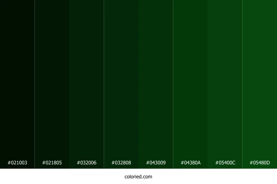 British Racing Green Color Shades