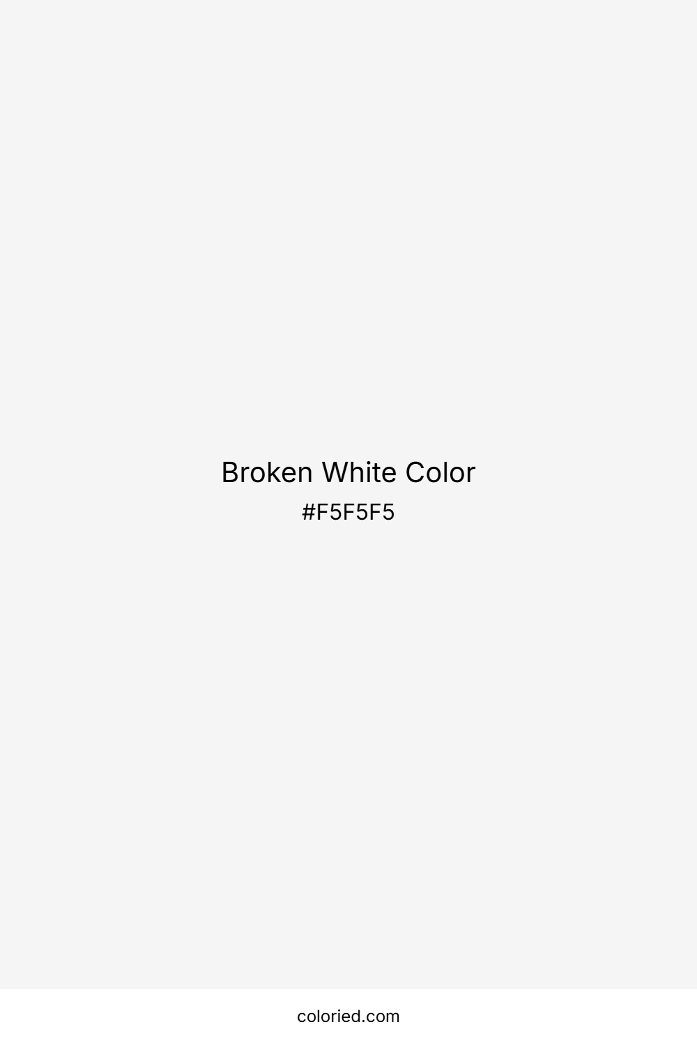 Broken White Color