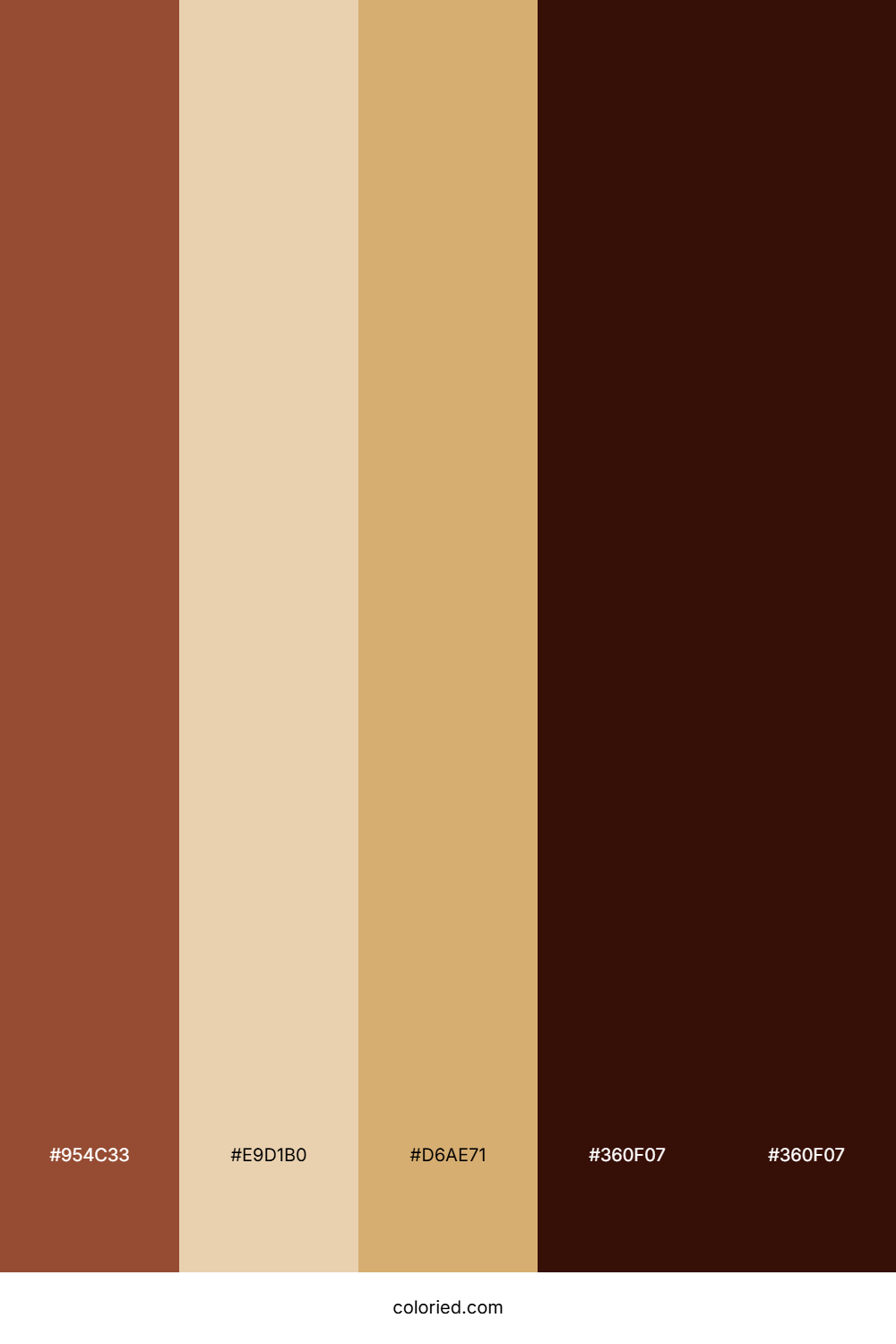 Bronze And Cocoa Color Palette