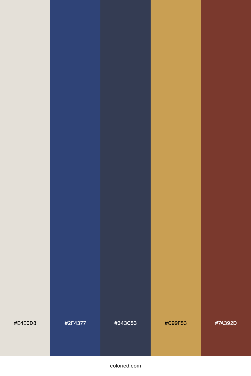 Bronze And Navy Color Palette