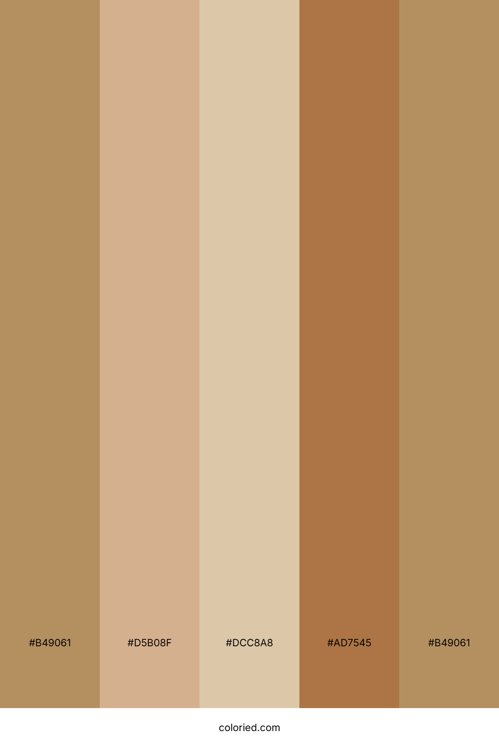 Bronze And Tan Color Palette