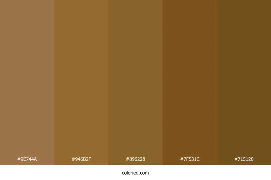 Bronze and Walnut Color Palette
