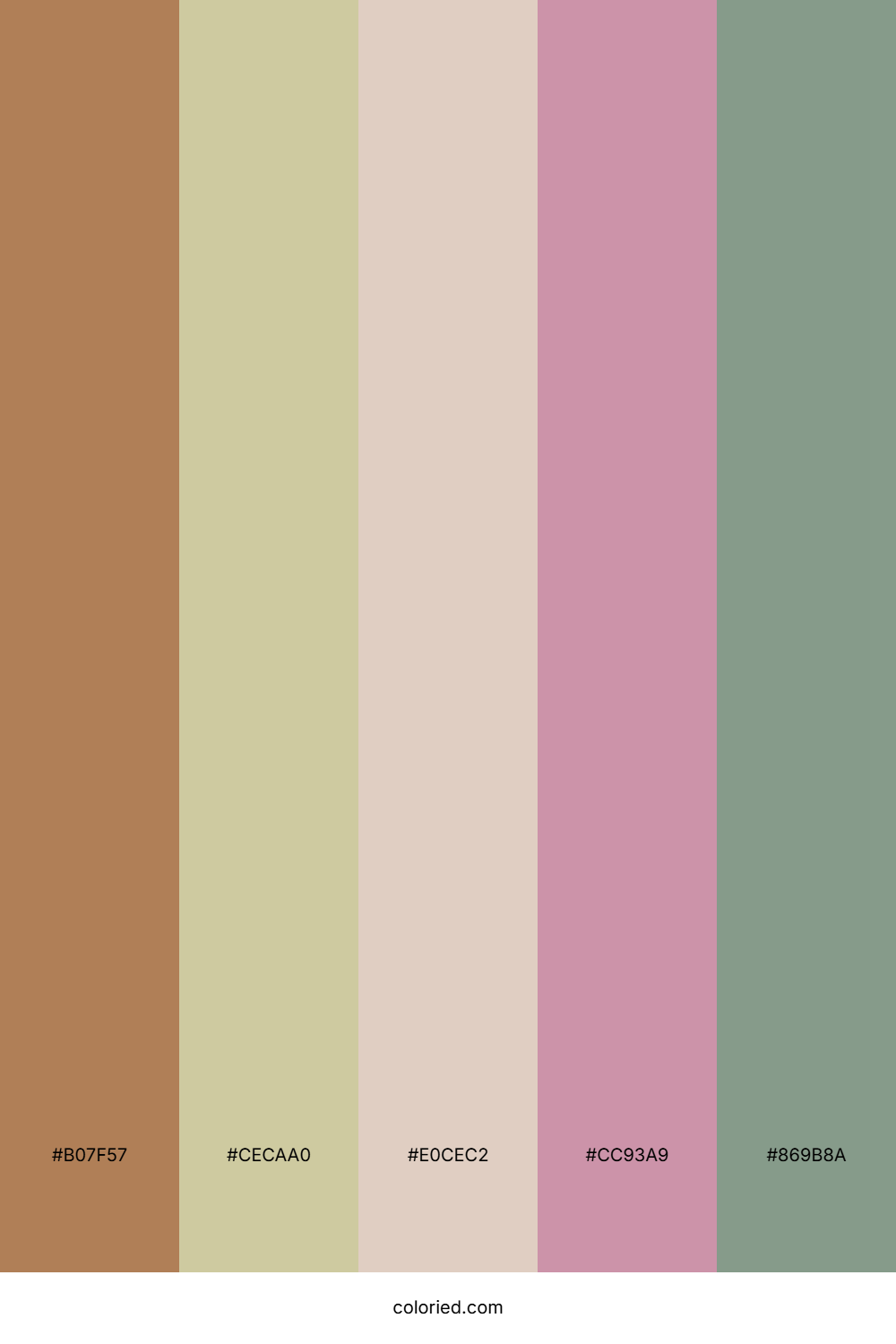 Bronze Cream Rose Color Palette