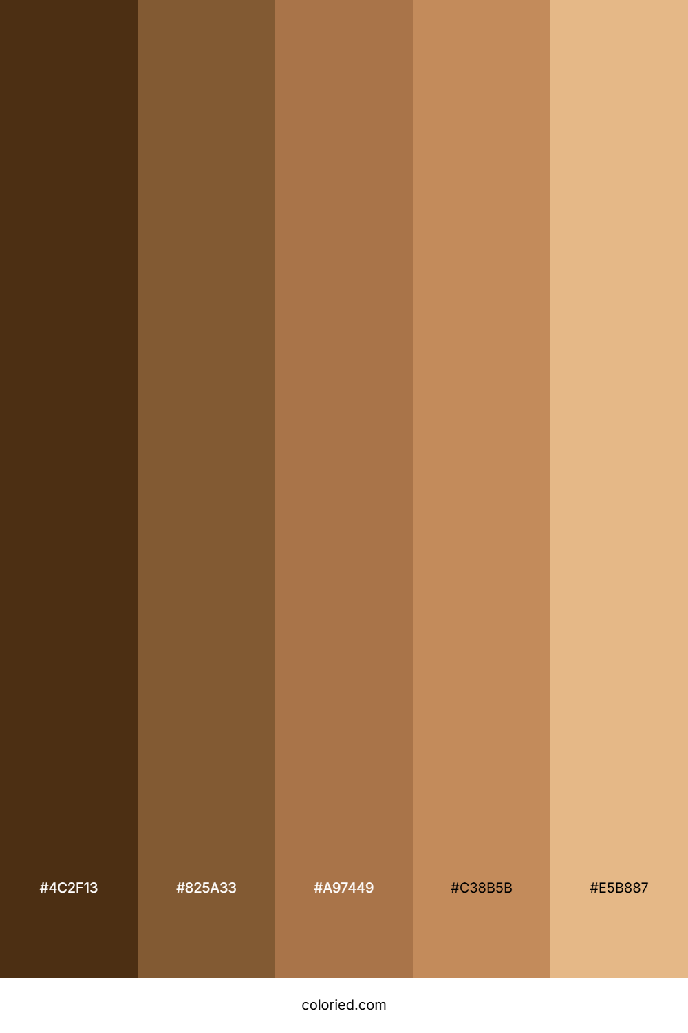 Bronze Gradient Color Palette