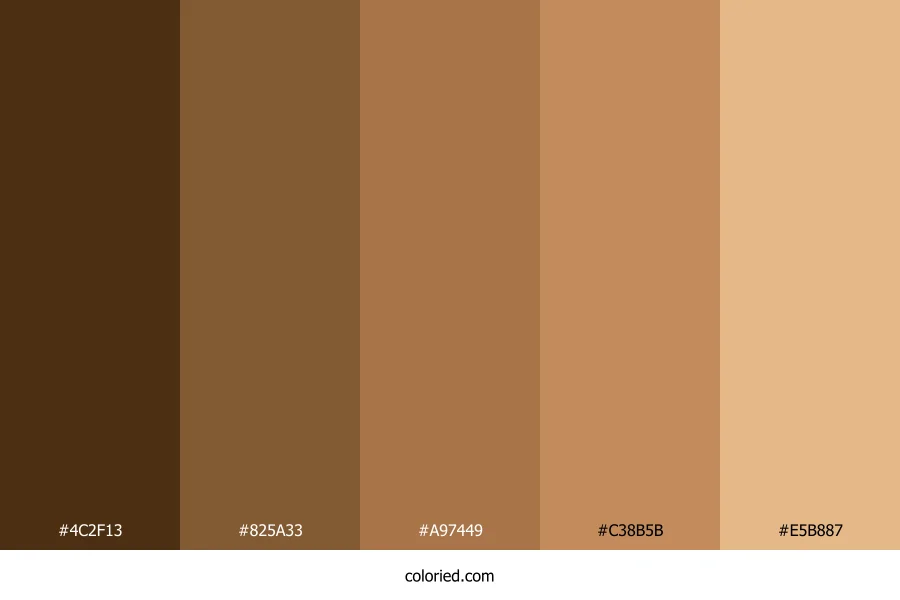 Bronze Gradient Color Palette