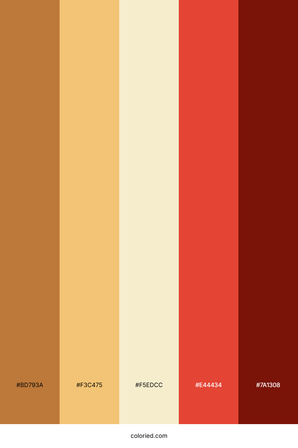 Bronze Honey Flame Color Palette