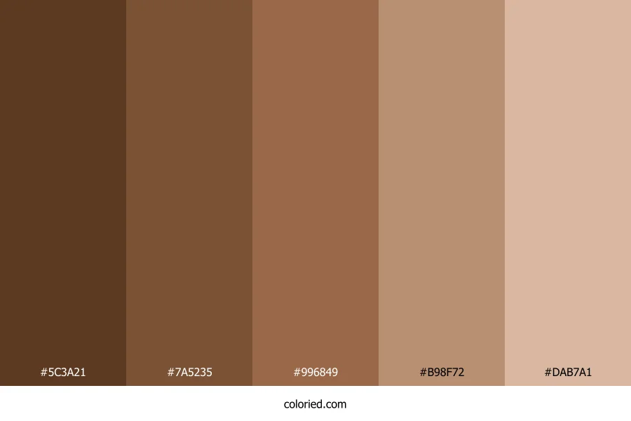 Brown and Cream Color Palette