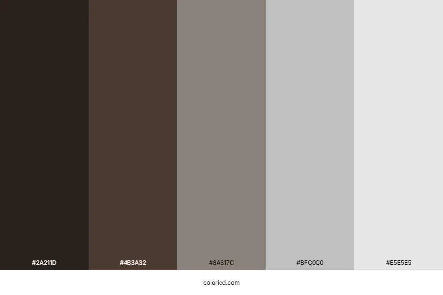Brown and Gray Color Palette