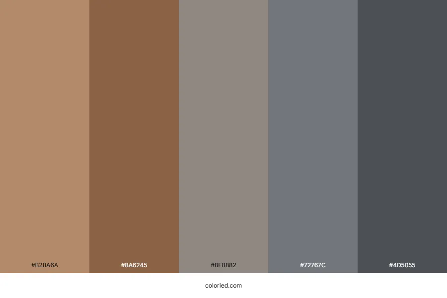 Brown and Grey Color Palette