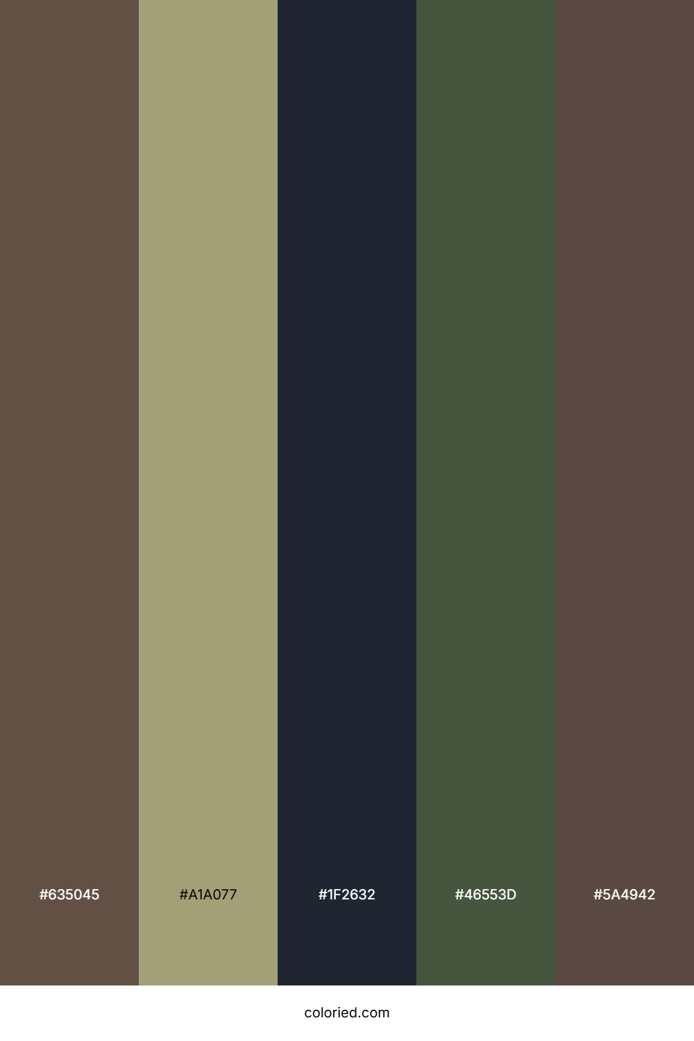 Brown and Olive Color Palette