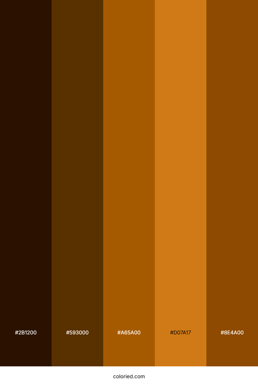 Brown and Orange Color Palette