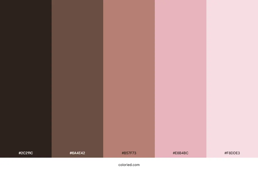 Brown and Pink Color Palette