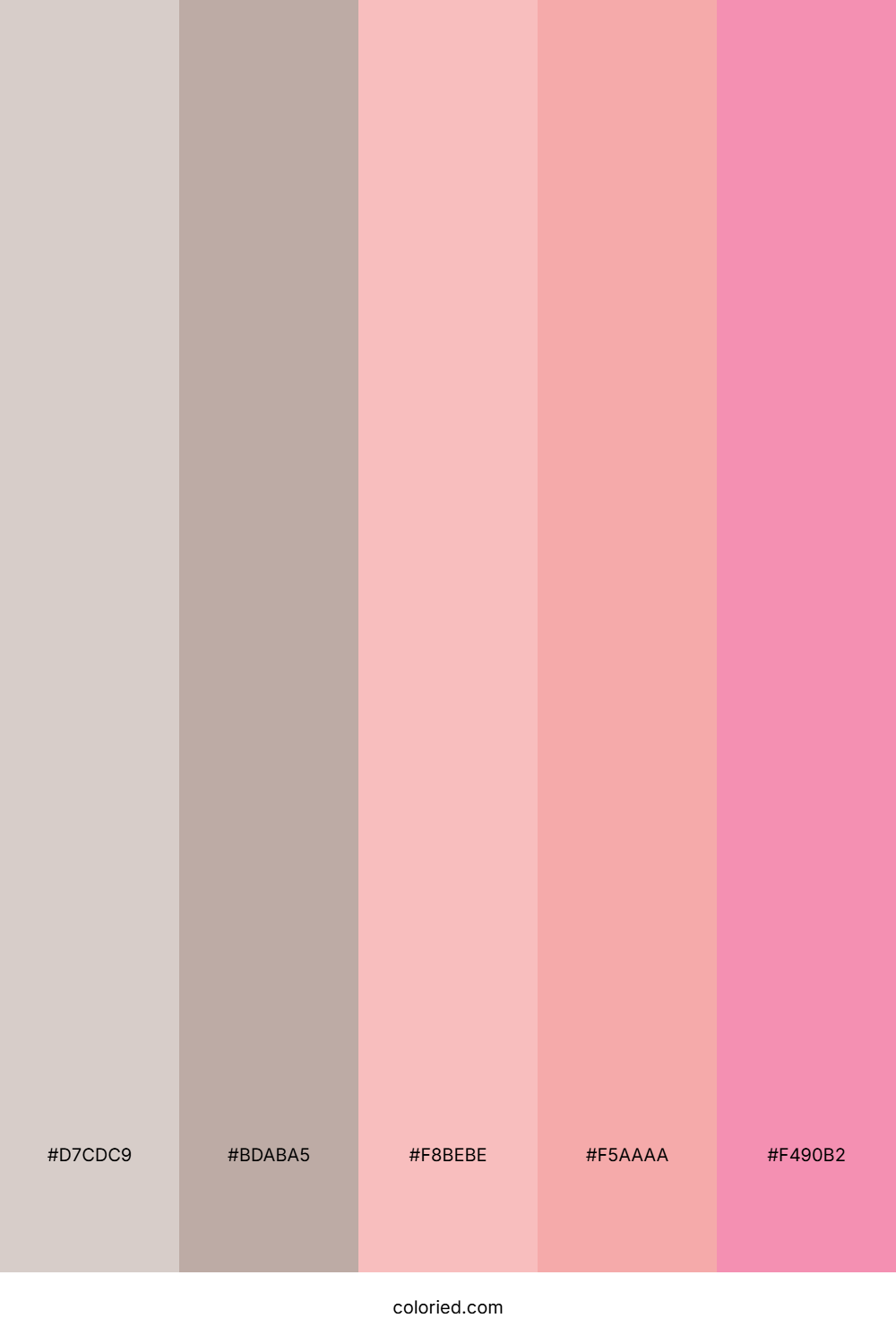 Brown and Pink Pastels Color Palette