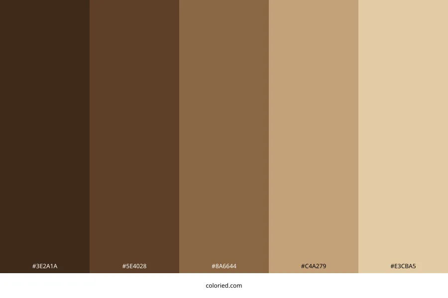 Brown and Tan Color Palette
