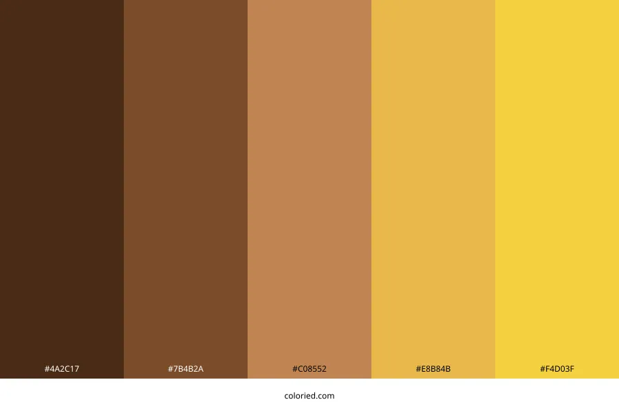 Brown and Yellow Color Palette