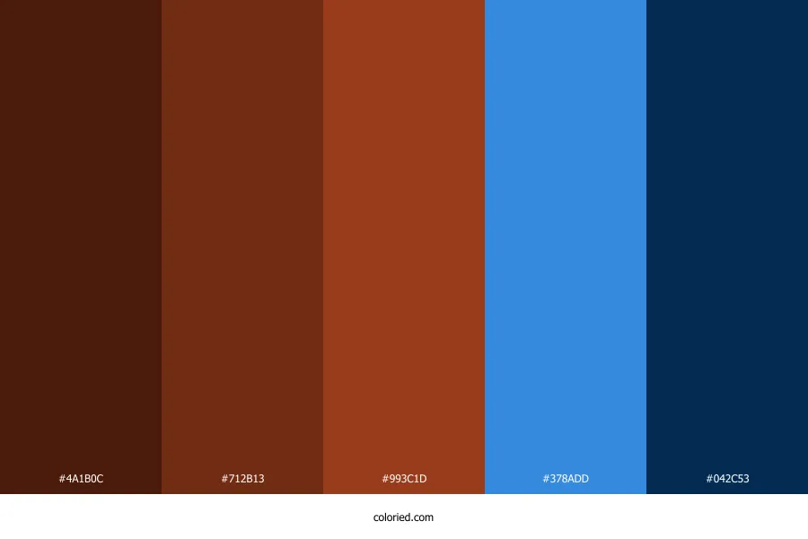 Brown Blue Color Palette