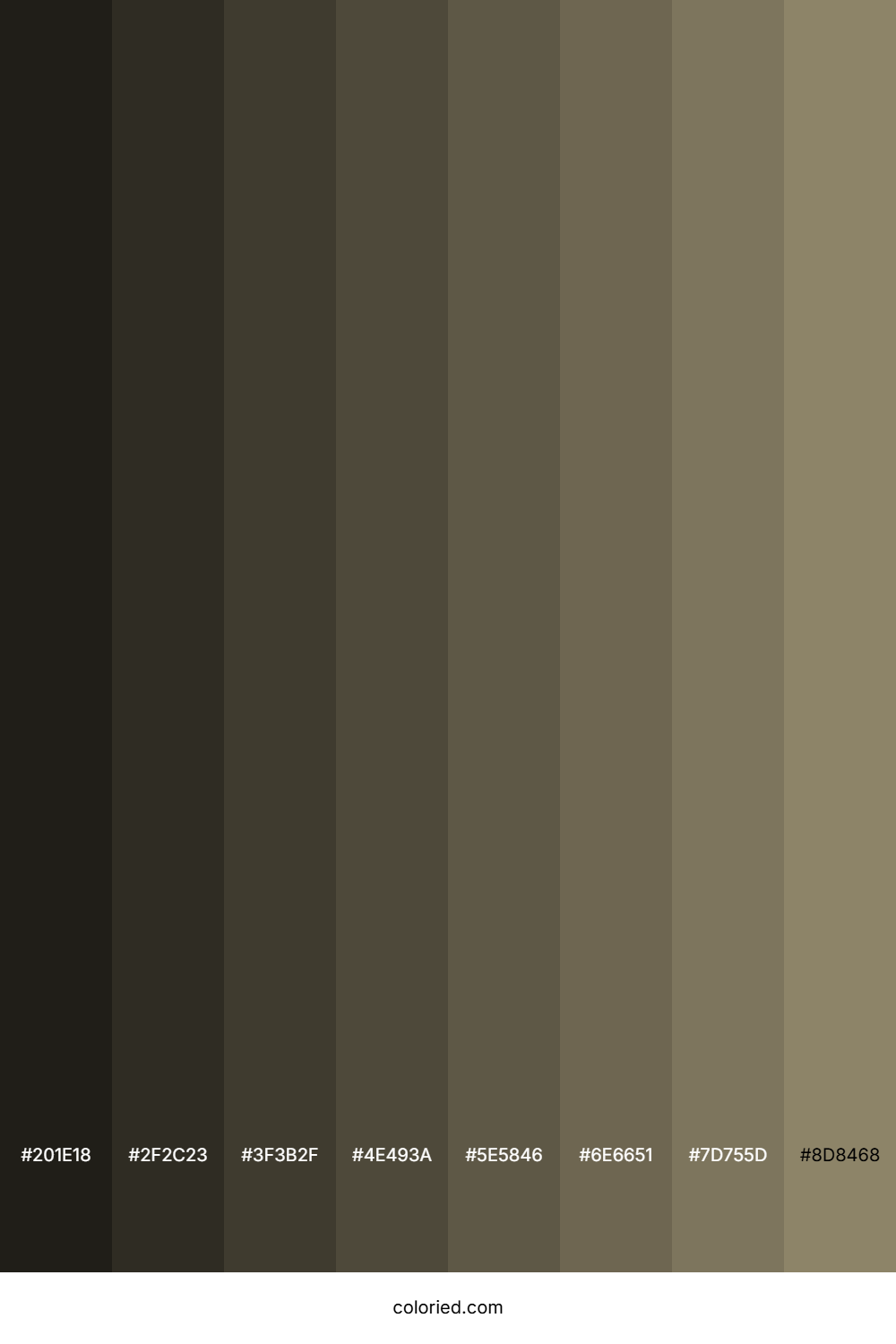 Brown Grey Color Shades