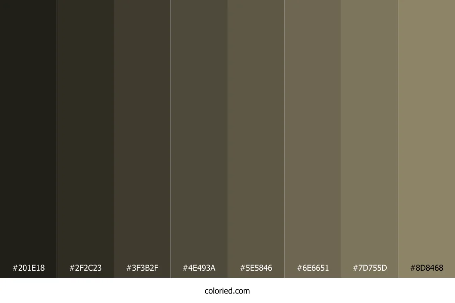 Brown Grey Color Shades