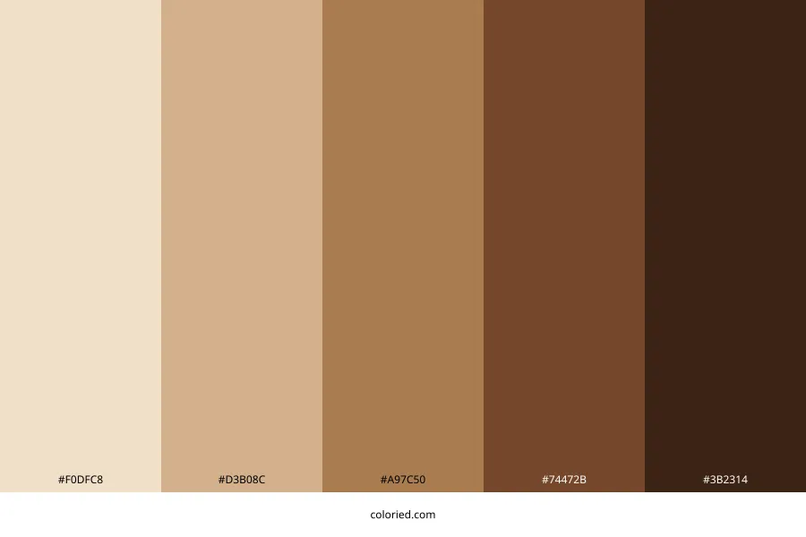 Brown Ombre Color Palette