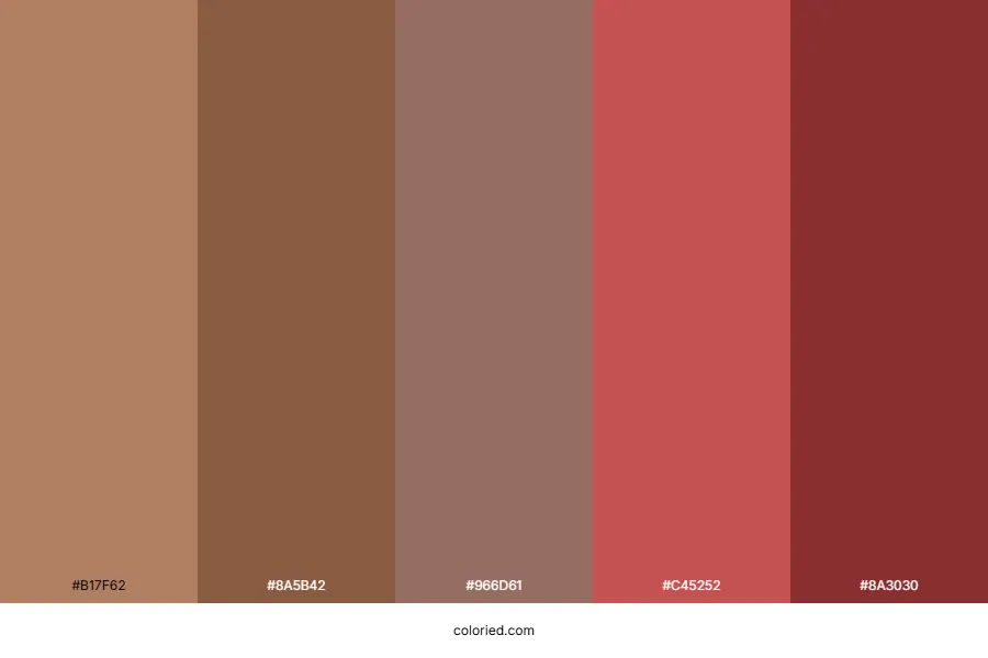 Brown Red Color Palette