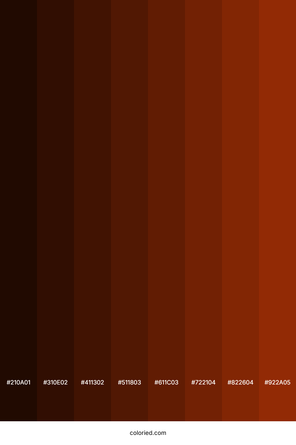 Brown Red Color Shades