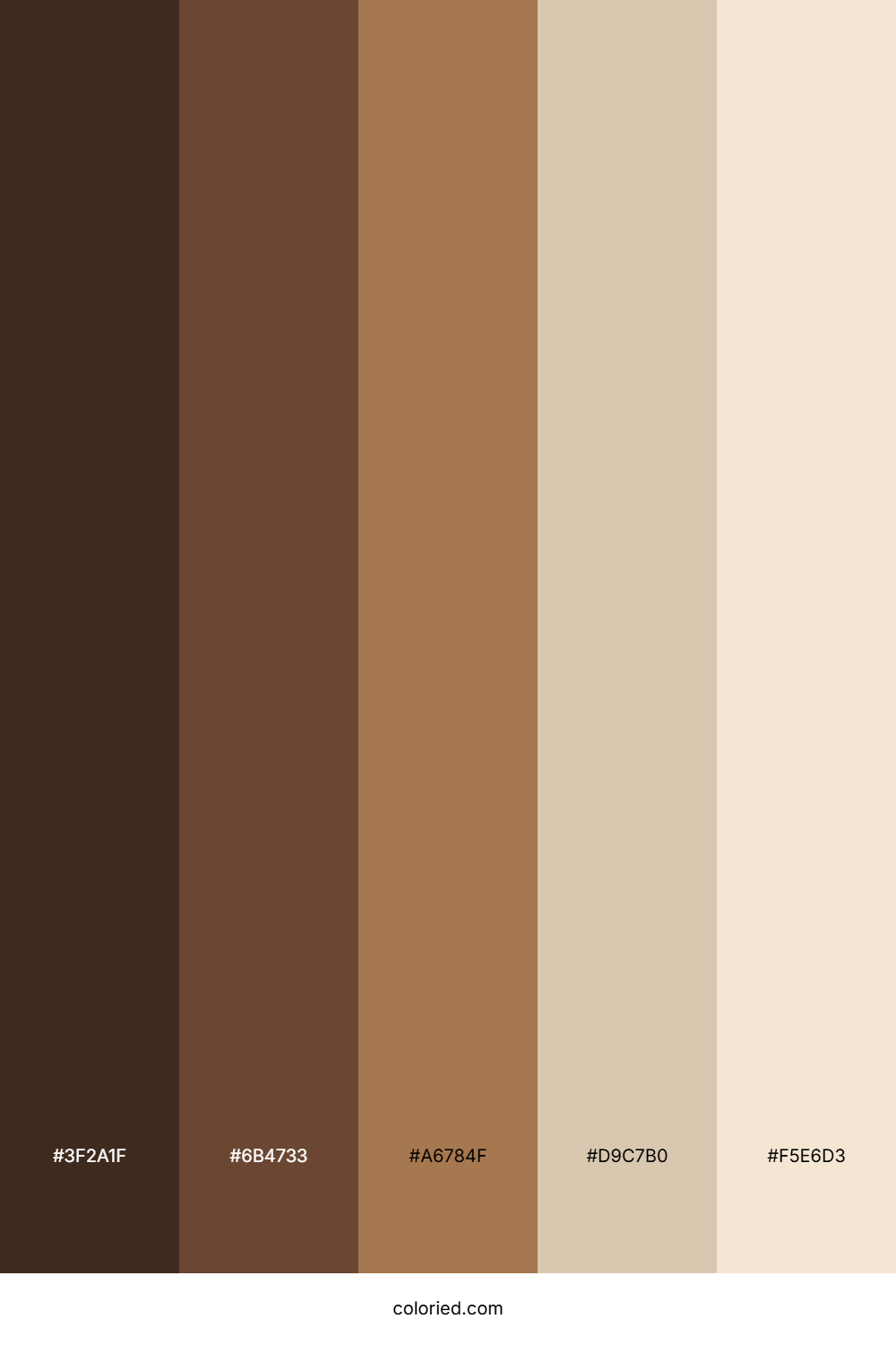 Brown to Beige Color Palette
