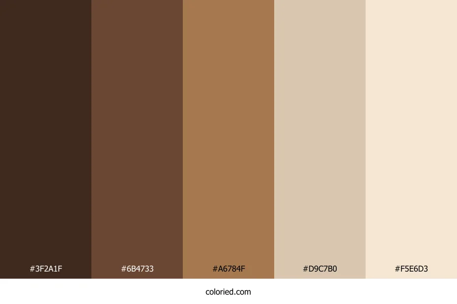 Brown to Beige Color Palette