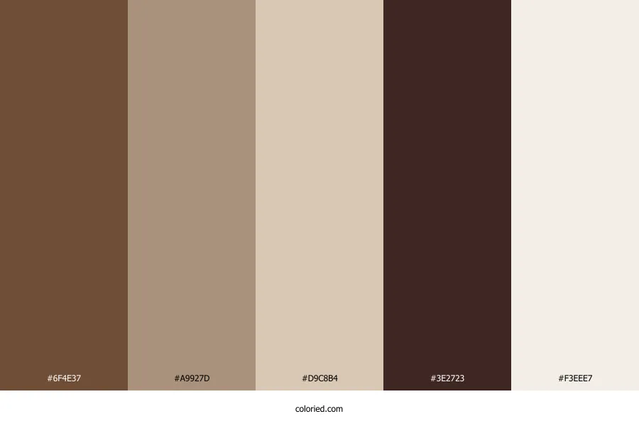 Brown Wedding Color Palette