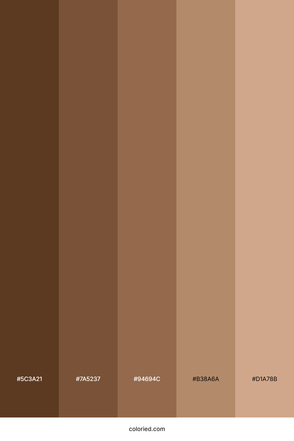 Brown Wood Color Palette