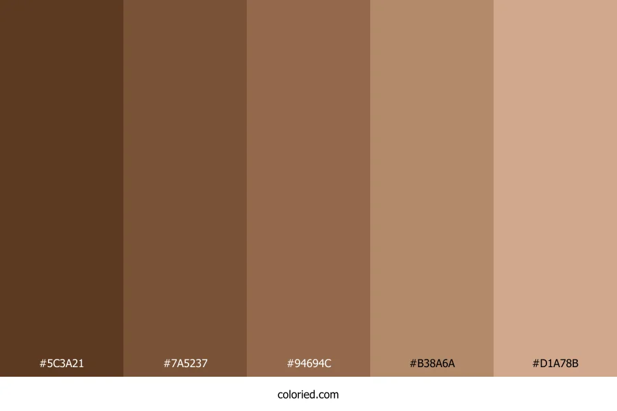 Brown Wood Color Palette