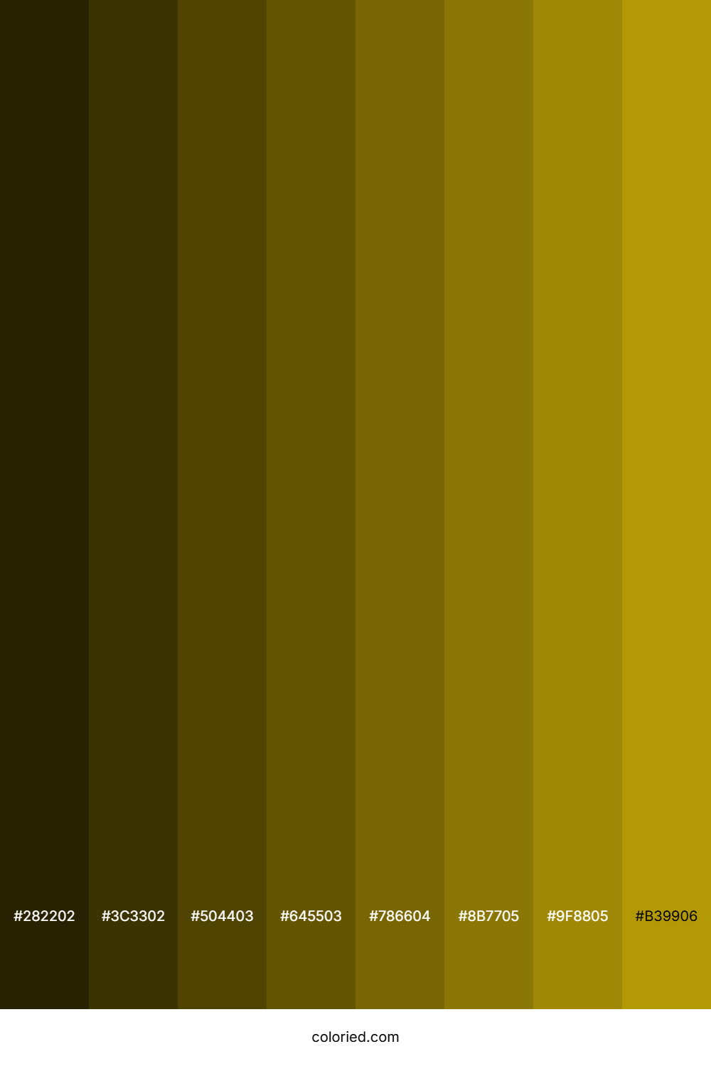 Brown Yellow Color Shades