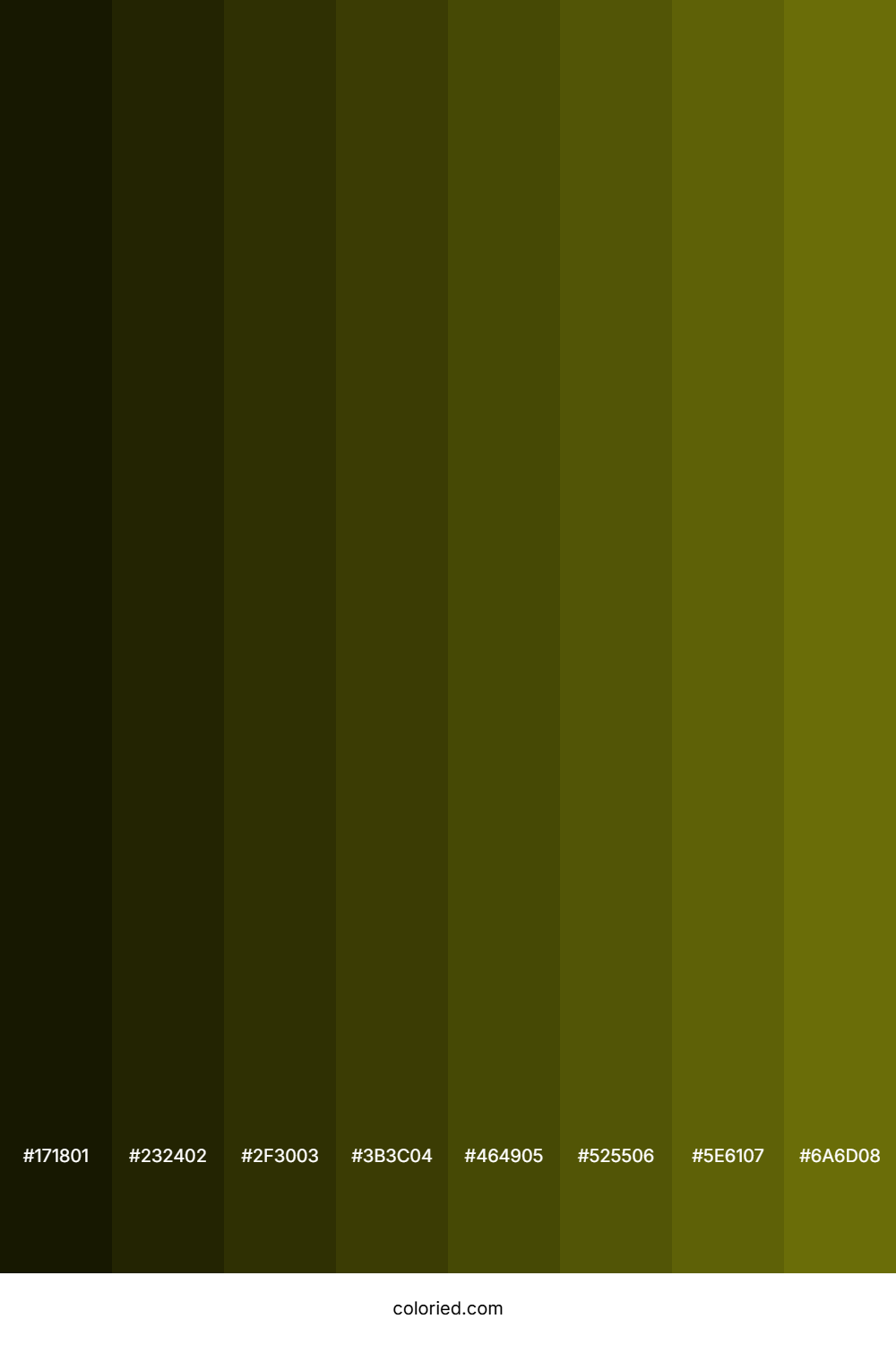 Brownish Green Color Shades