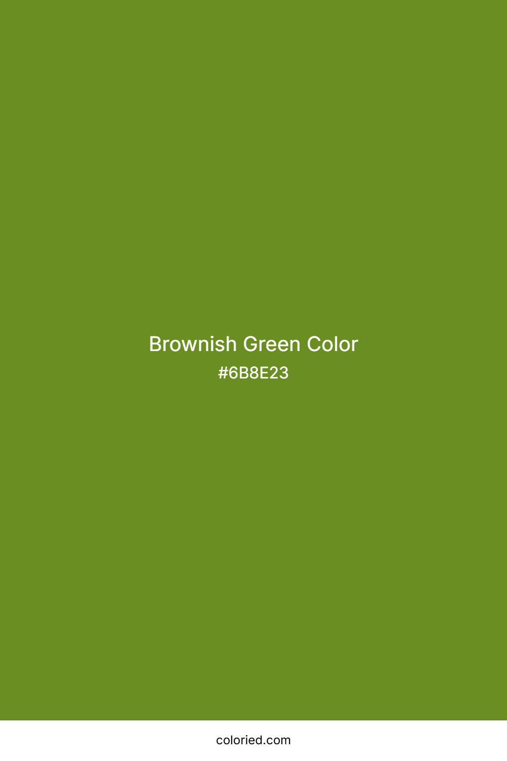Brownish Green Color