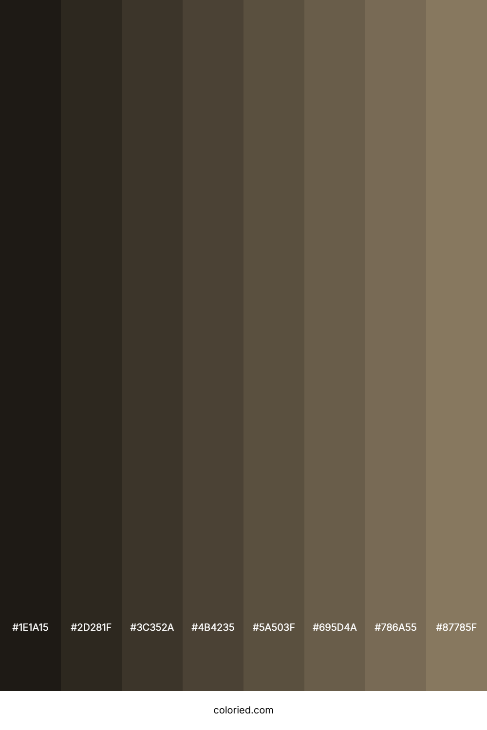Brownish Grey Color Shades