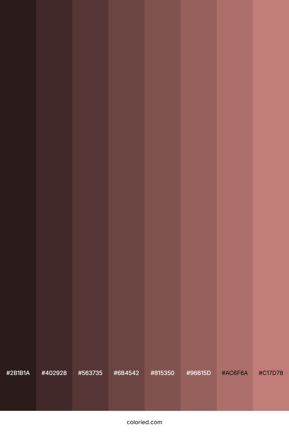 Brownish Pink Color Shades