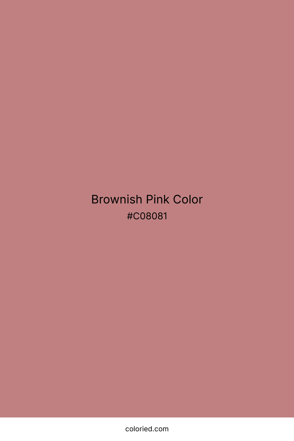 Brownish Pink Color