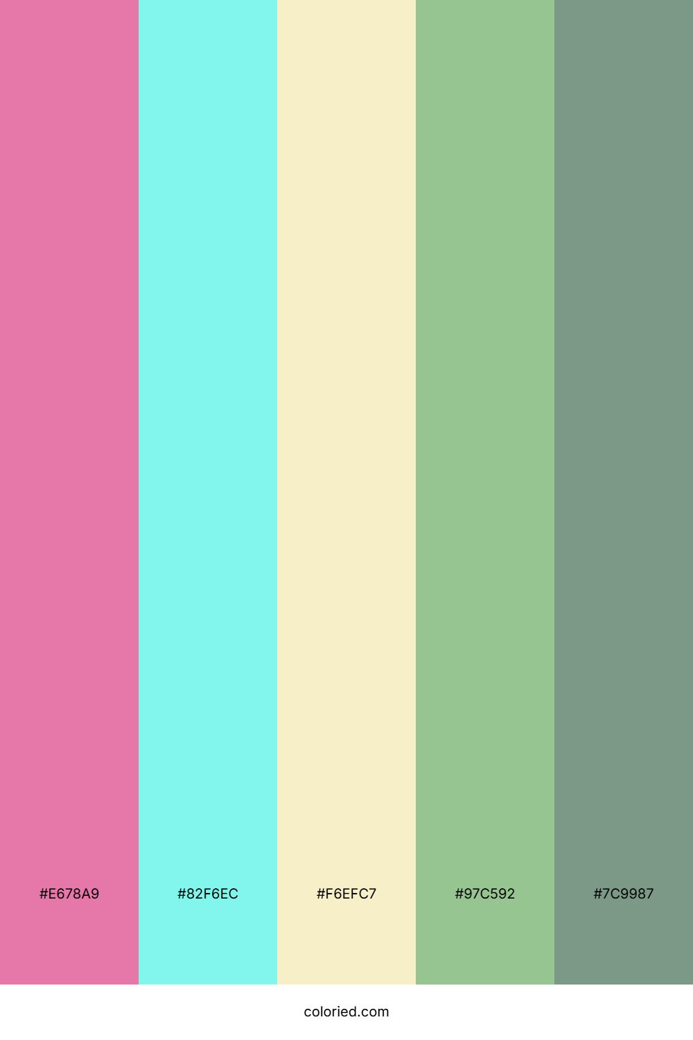 Bubblegum Mint Spring Palette