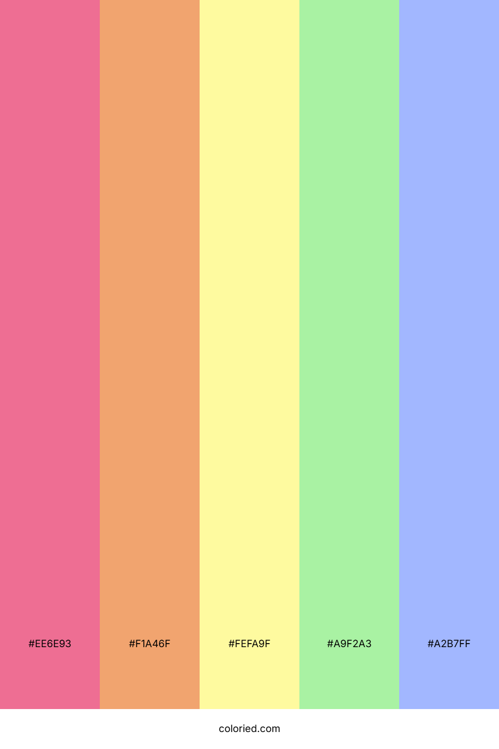 Bubblegum Peach Meadow Color Palette